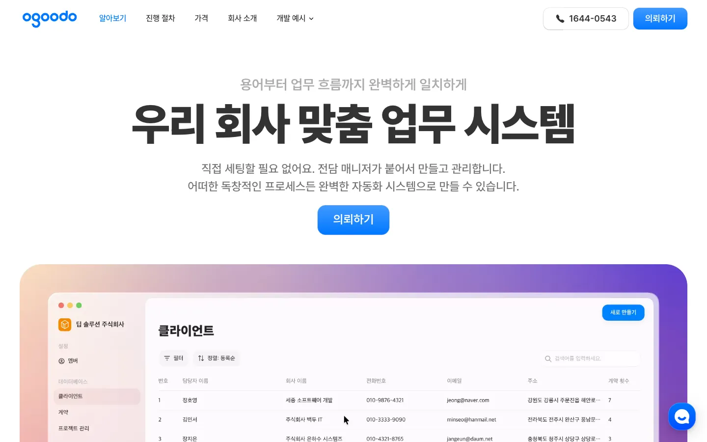 Screenshot of the Ogoodo homepage