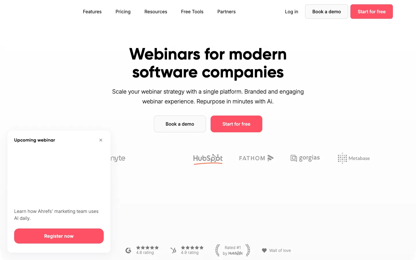 Screenshot of the getcontrast.io homepage