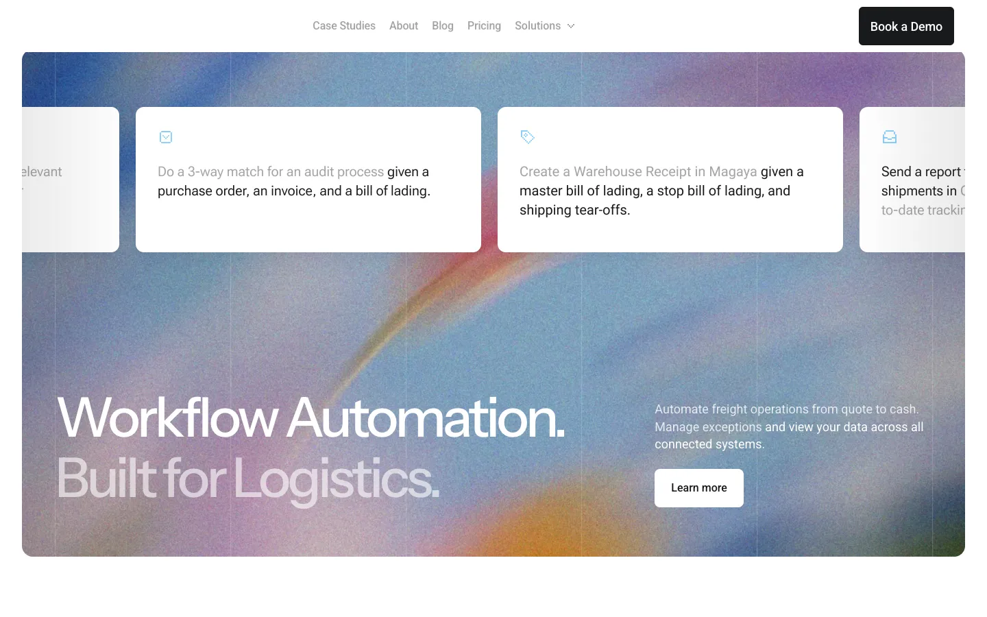 Screenshot of the Reform homepage