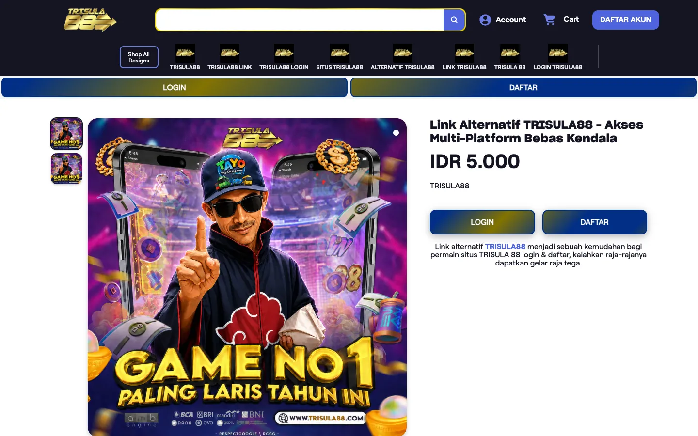 Screenshot of the Aldea homepage