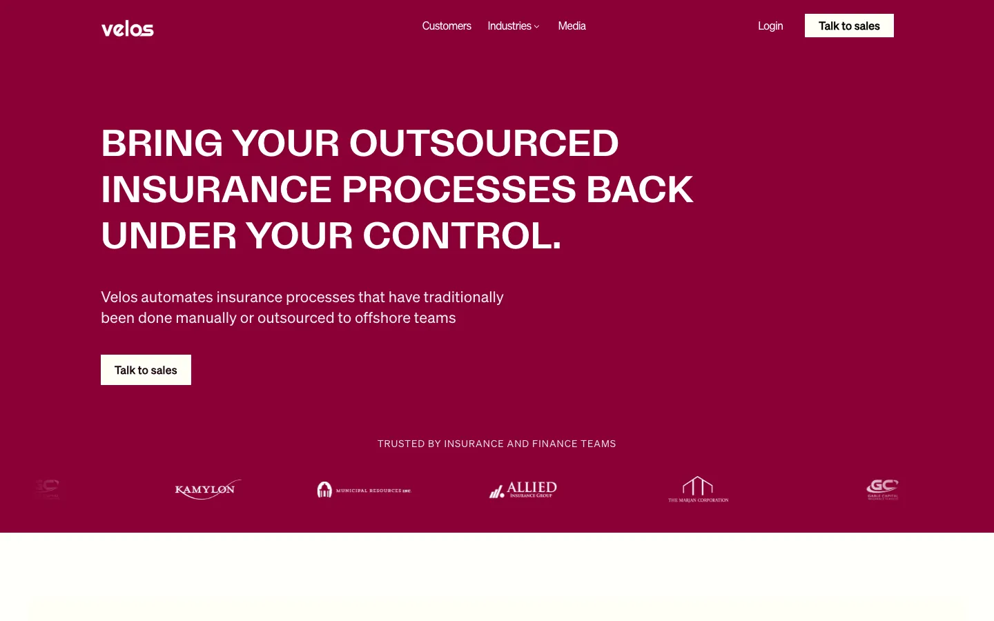 Screenshot of the Boogie homepage