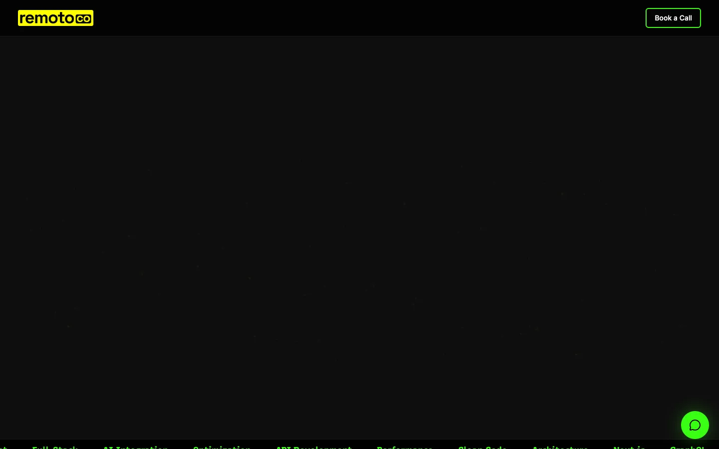 Screenshot of the Remoto homepage