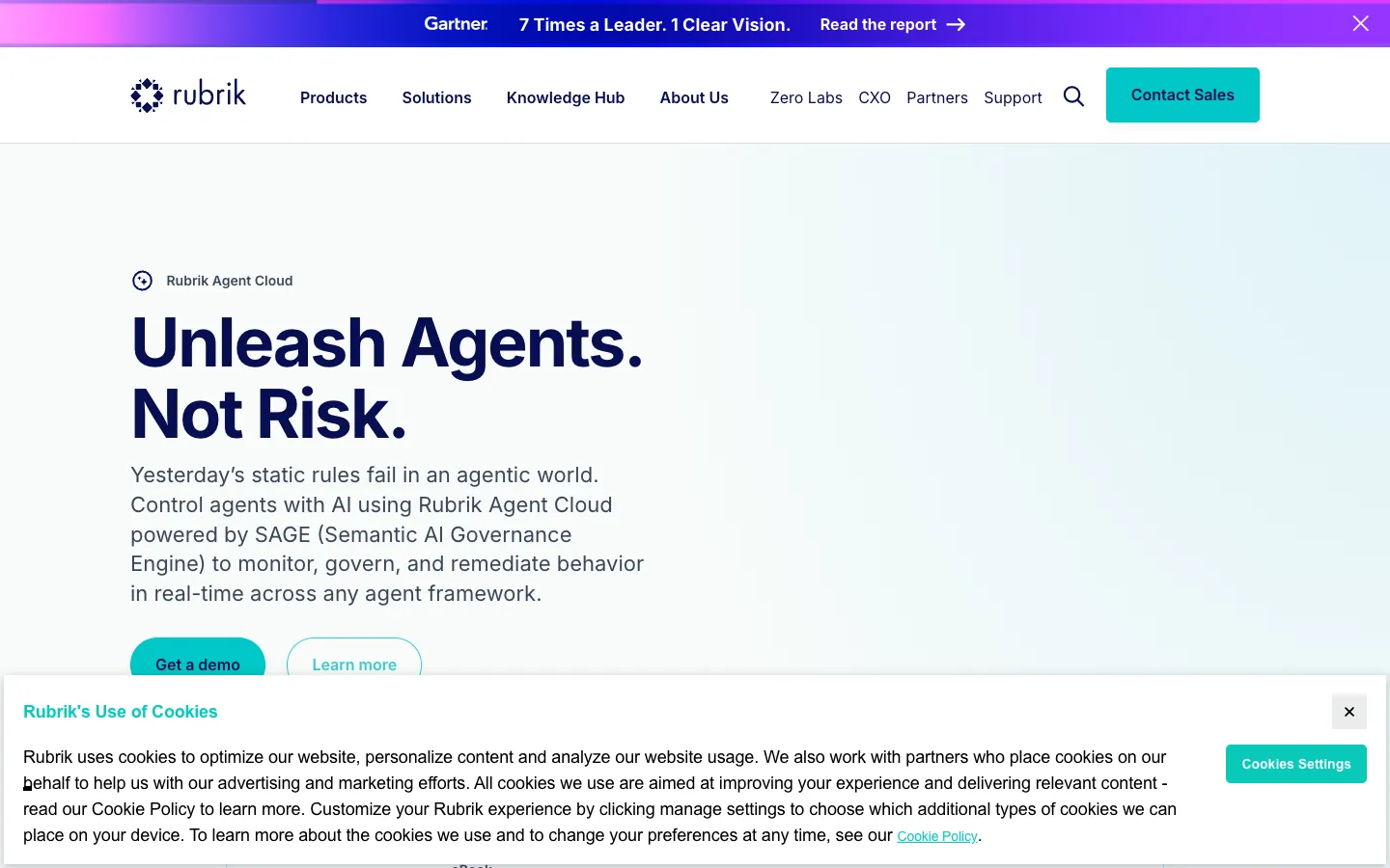 Screenshot of the Predibase homepage