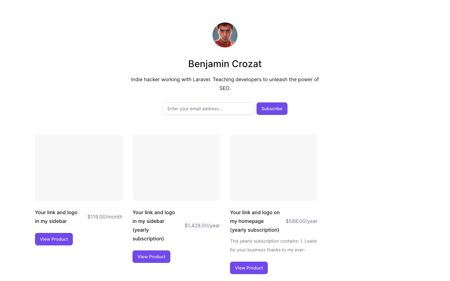 Screenshot of the Smousss homepage