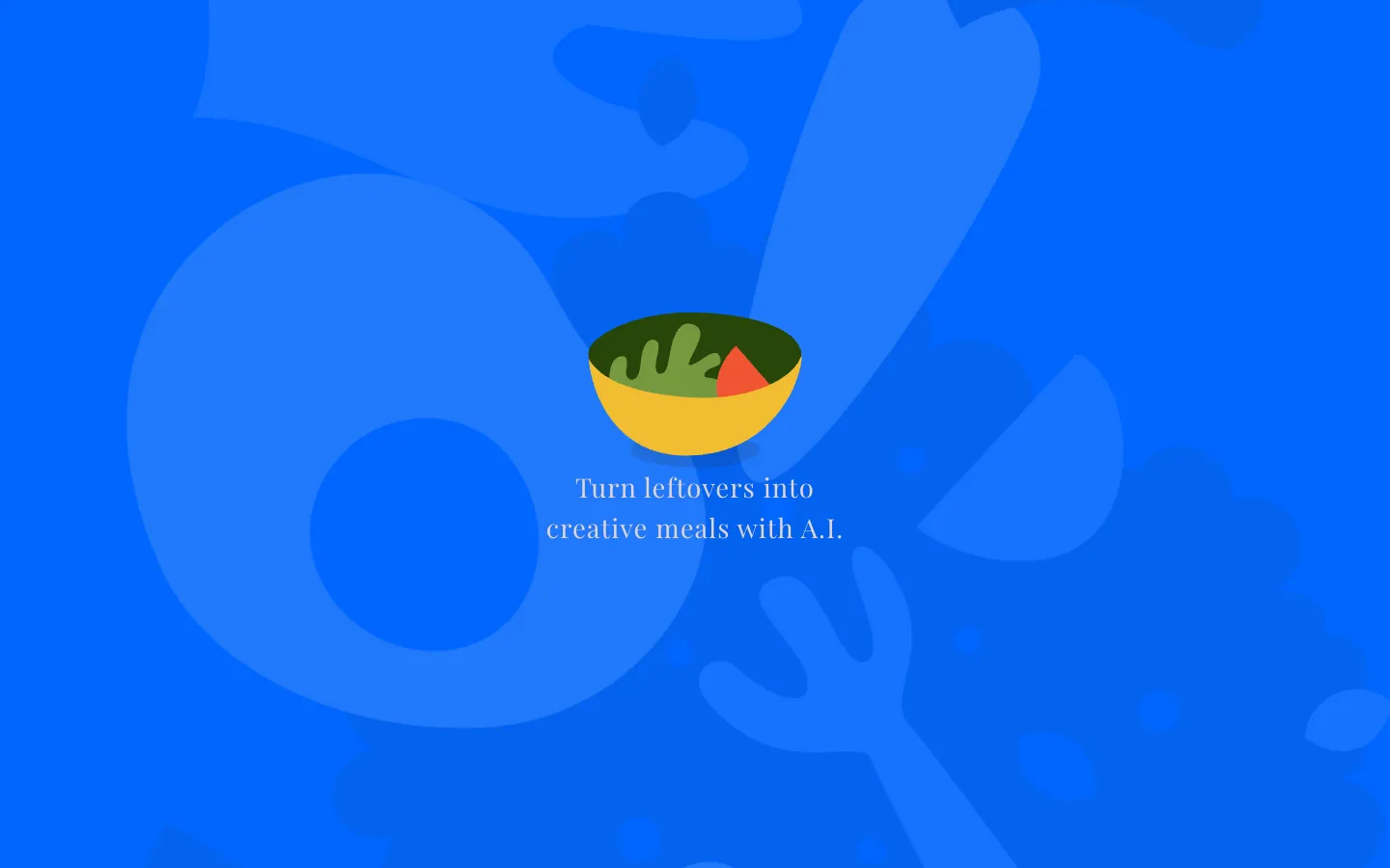 Screenshot of the ScrappyChef homepage