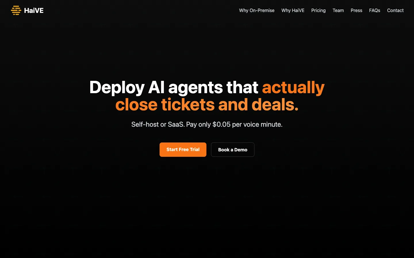 Screenshot of the Domesticating ai for your business homepage