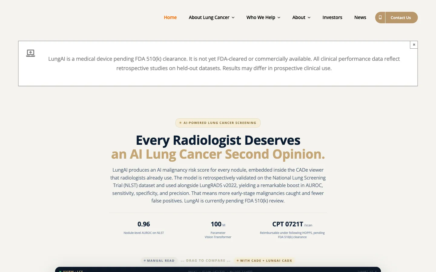 Screenshot of the Oatmeal Health homepage