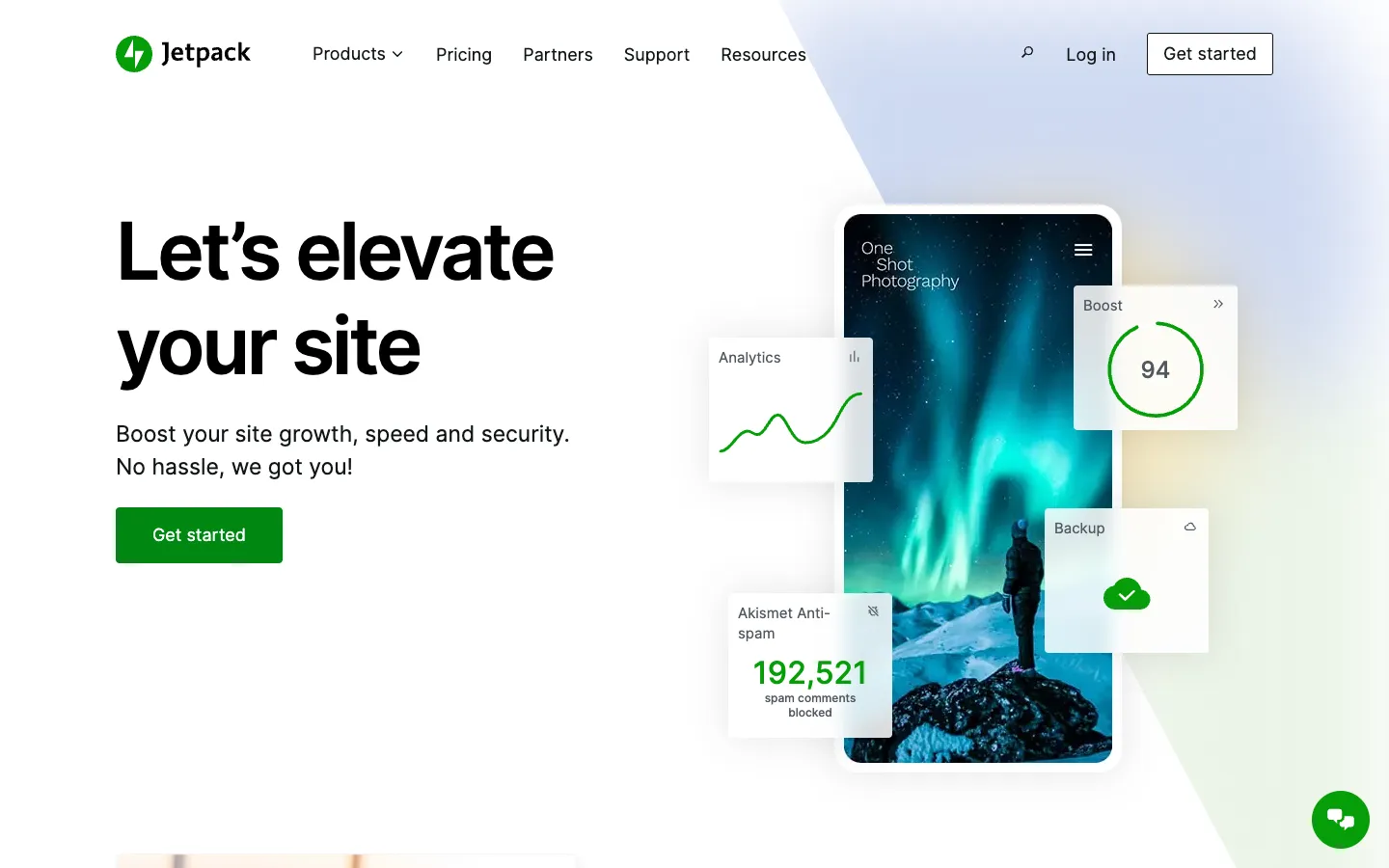 Screenshot of the Jetpack AI Assistant homepage