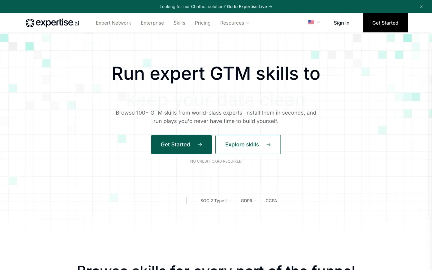 Screenshot of the Chatsimple homepage