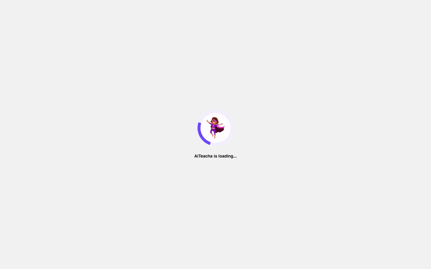 Screenshot of the AI Teacha homepage