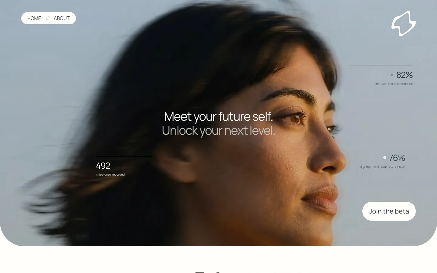 Screenshot of the Space of mind homepage