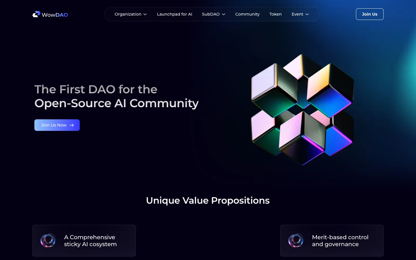 Screenshot of the Worldwide AI Hackathon homepage