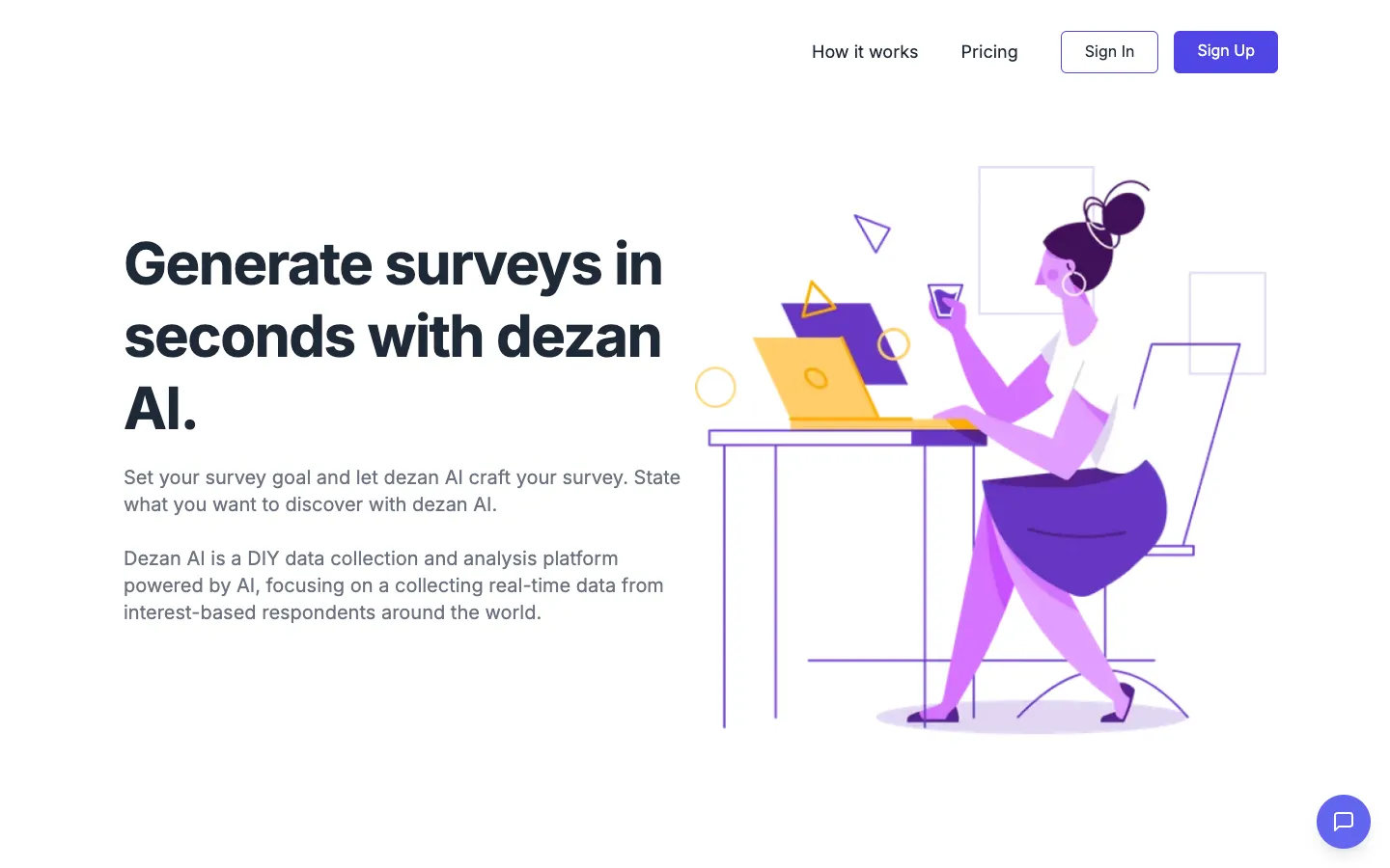 Screenshot of the DEZAN.cc homepage