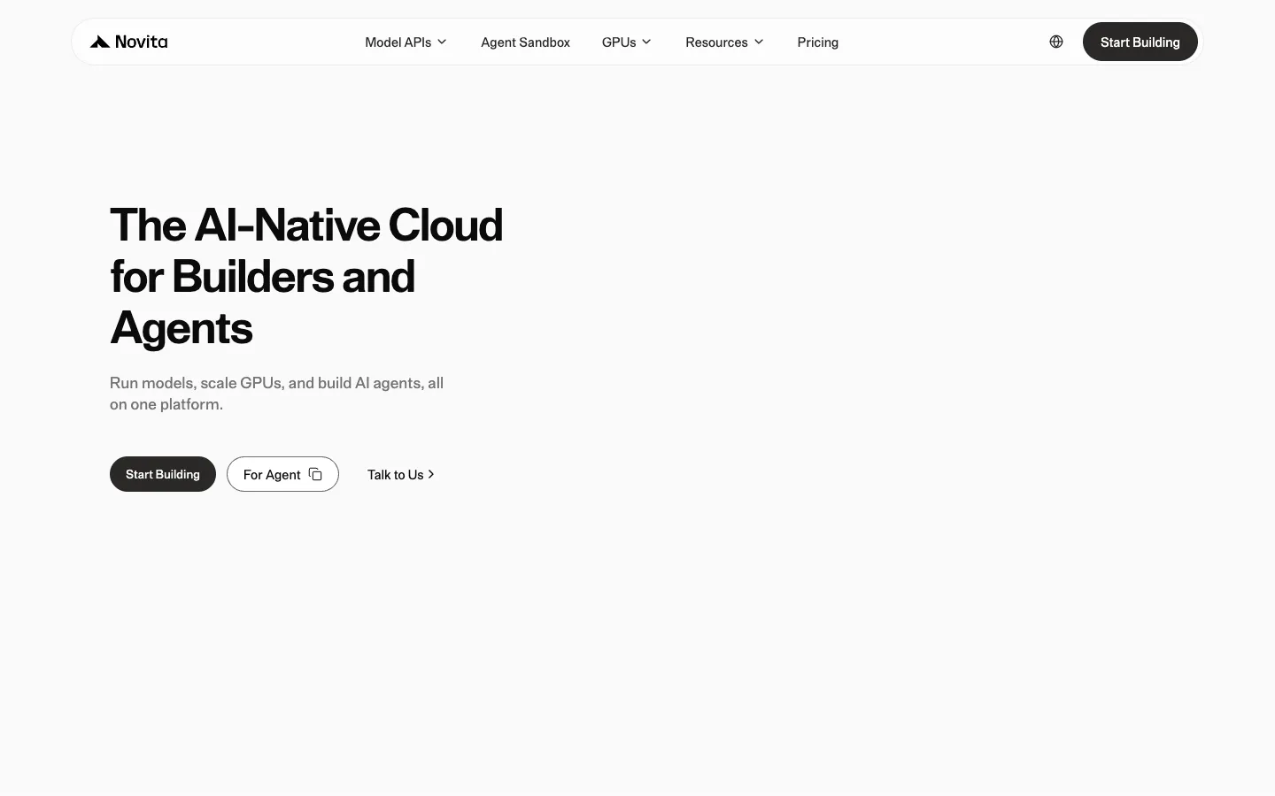 Screenshot of the Omniinfer homepage
