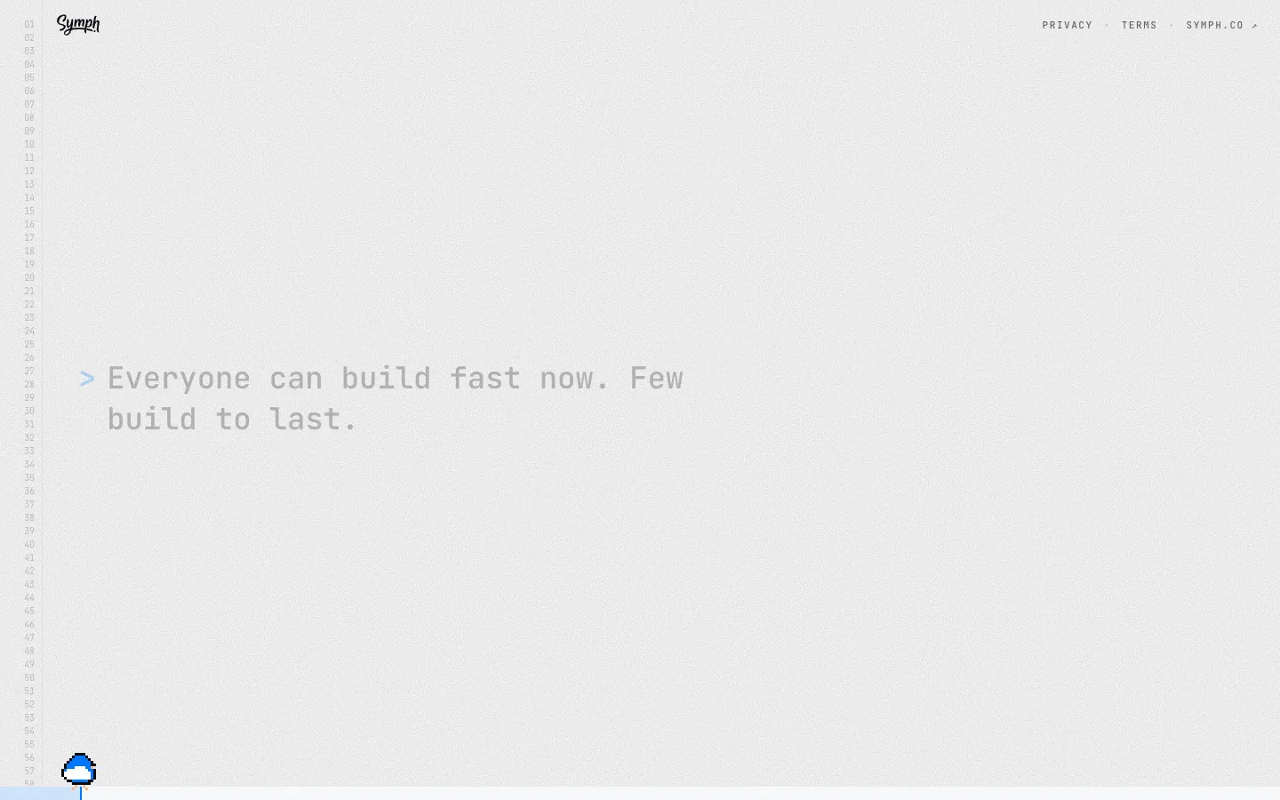 Screenshot of the AppGen homepage