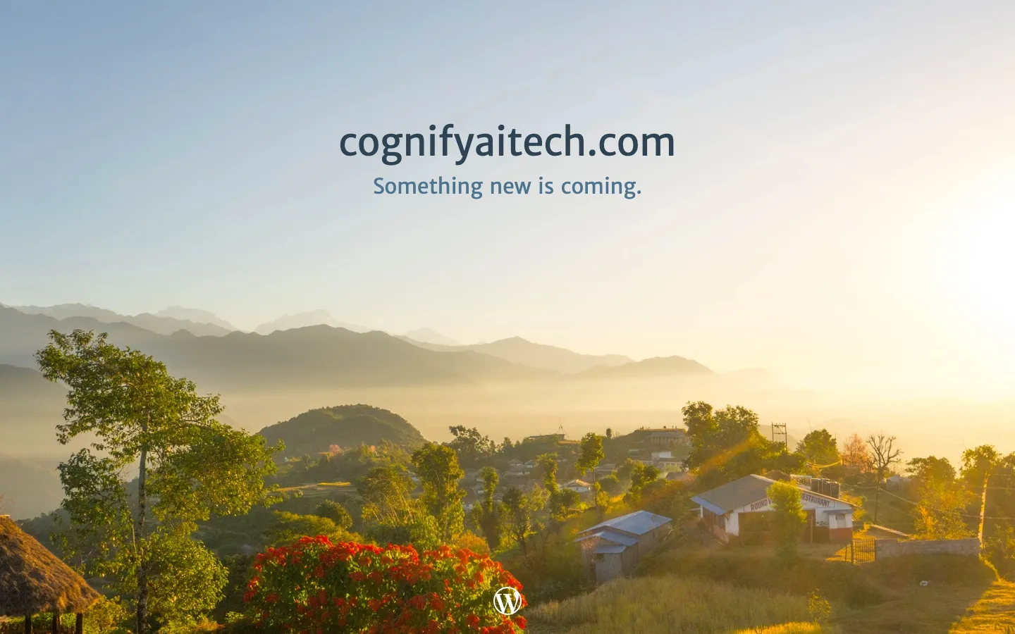 Screenshot of the Cognify AI homepage