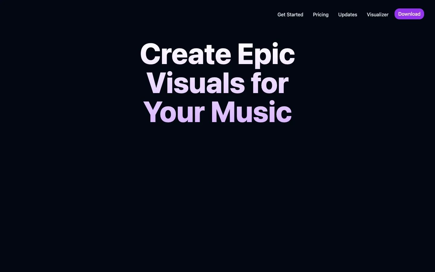Screenshot of the Banger.Show homepage