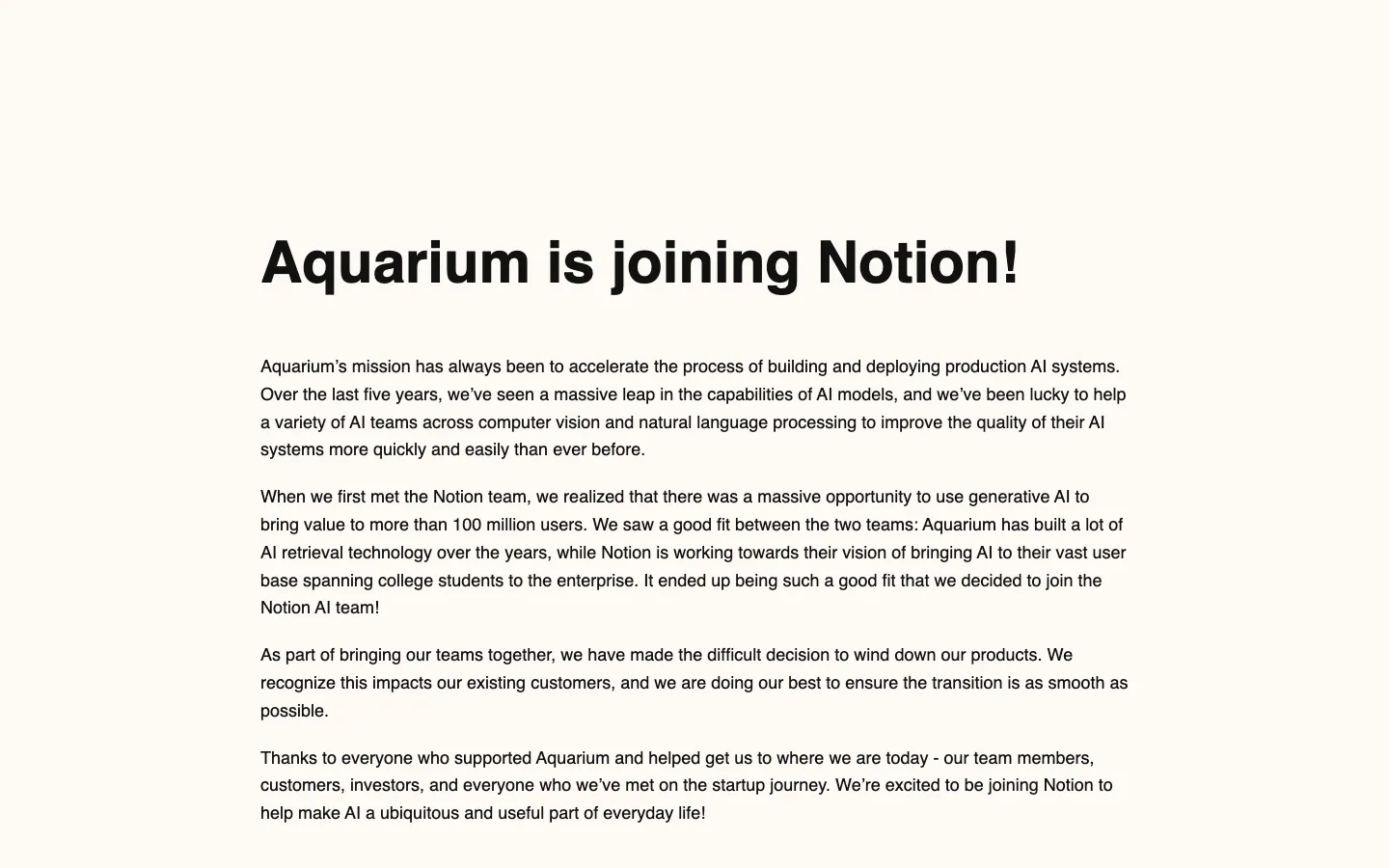 Screenshot of the Tidepool by Aquarium homepage