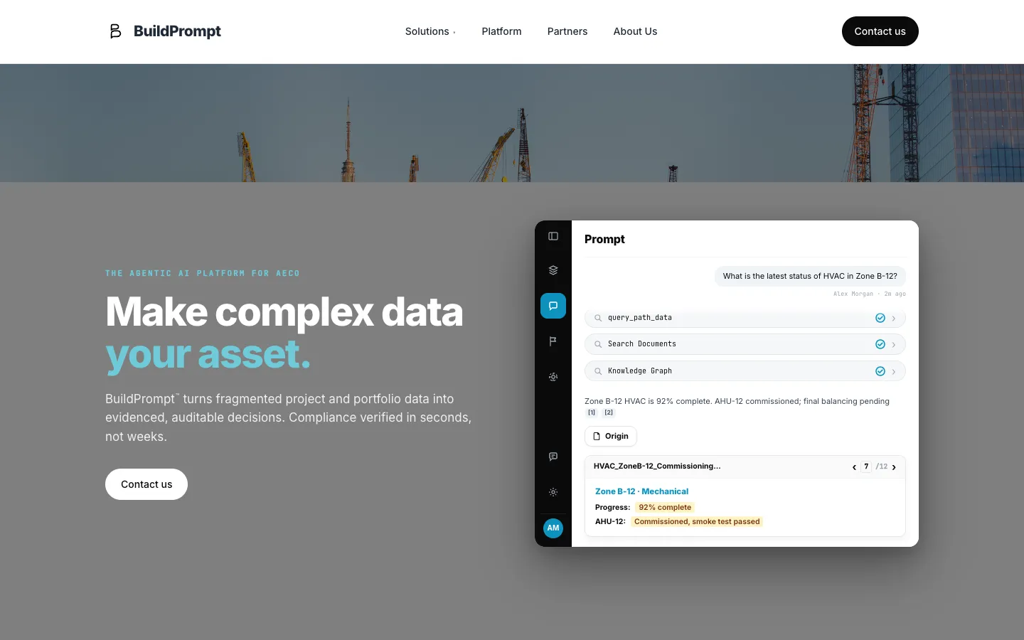 Screenshot of the BuildPrompt homepage