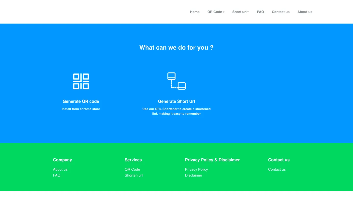 Screenshot of the value your time homepage