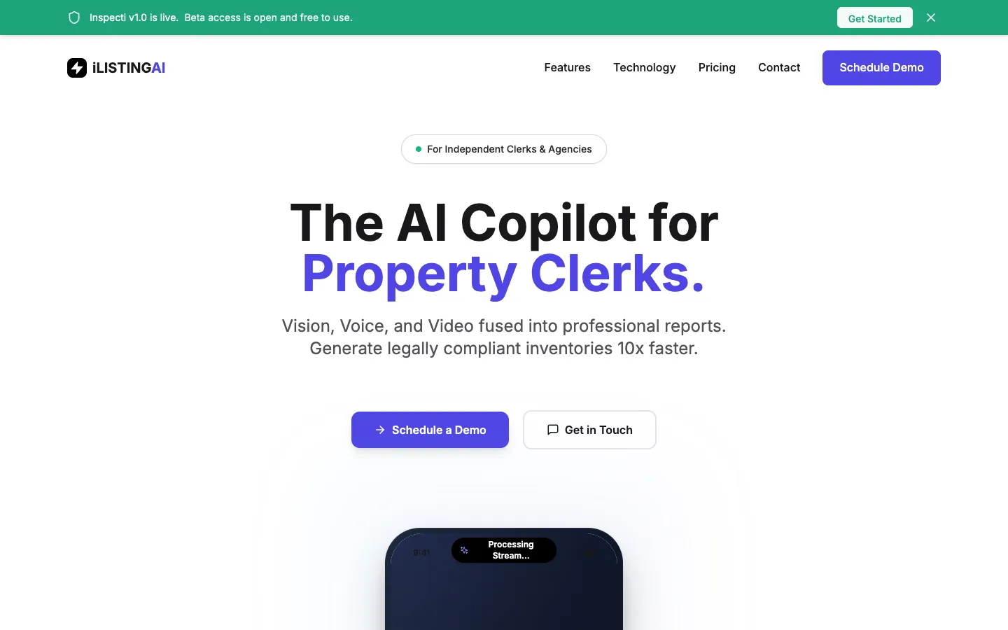 Screenshot of the Easylist homepage