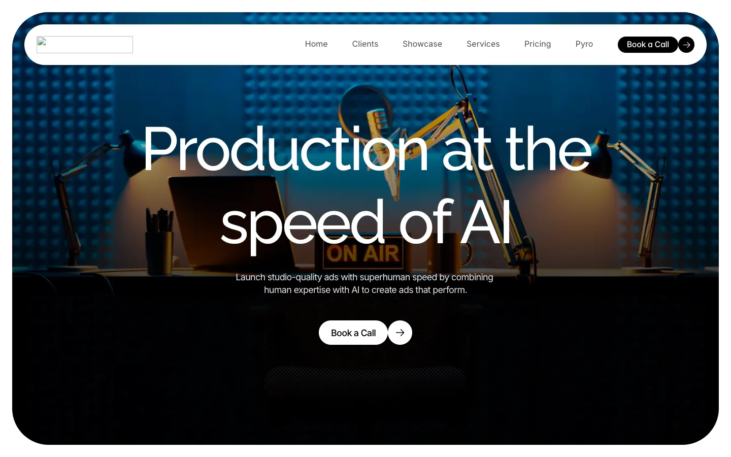 Screenshot of the Firebay Studios homepage