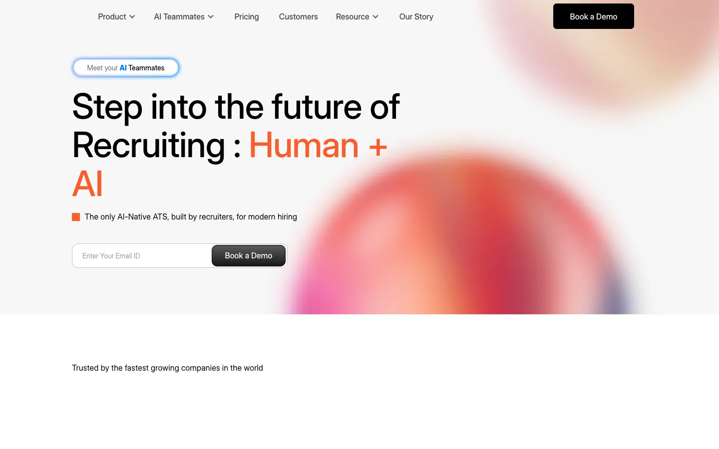 Screenshot of the Kula AI homepage
