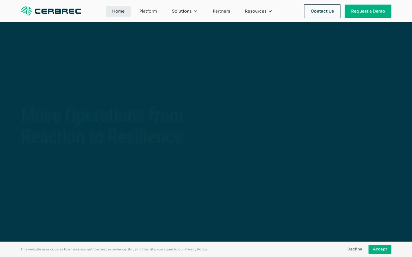 Screenshot of the Cerbrec Graphbook homepage
