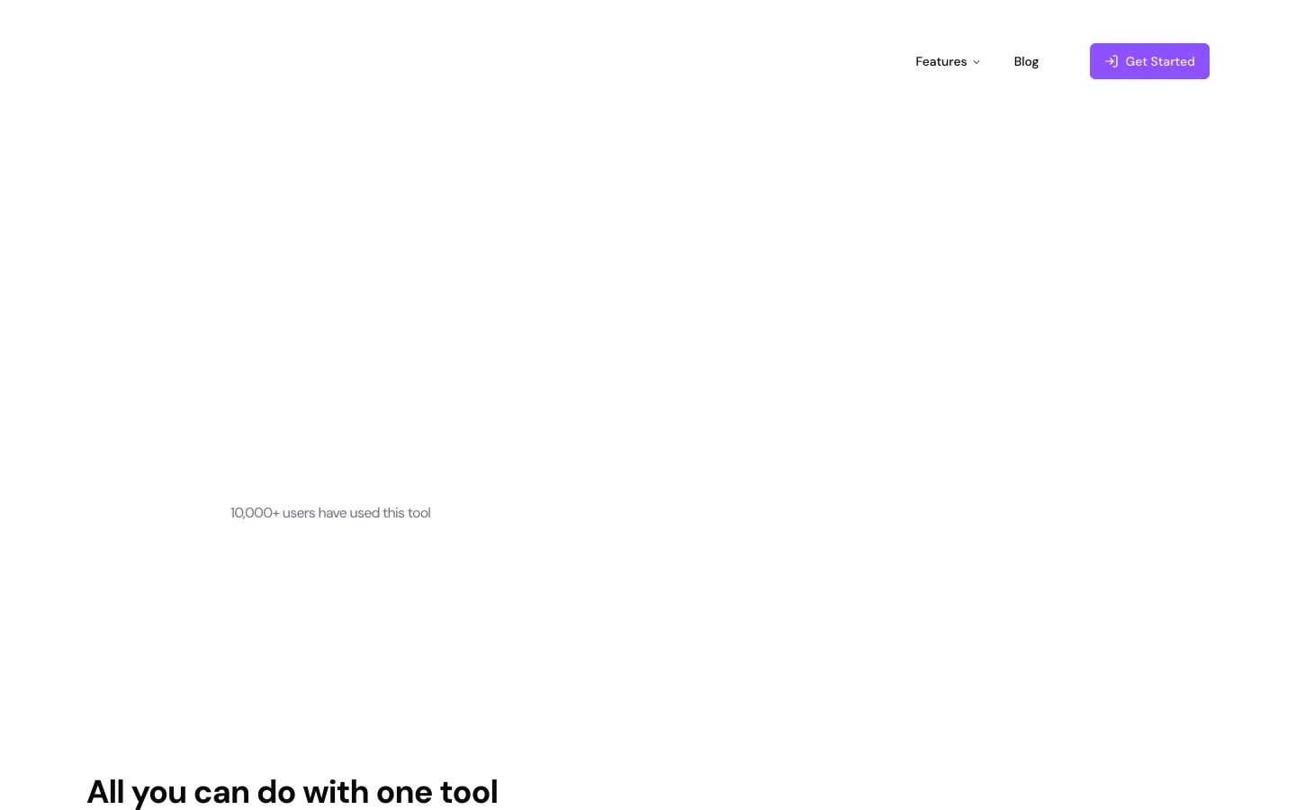 Screenshot of the UpscaleImage.AI homepage