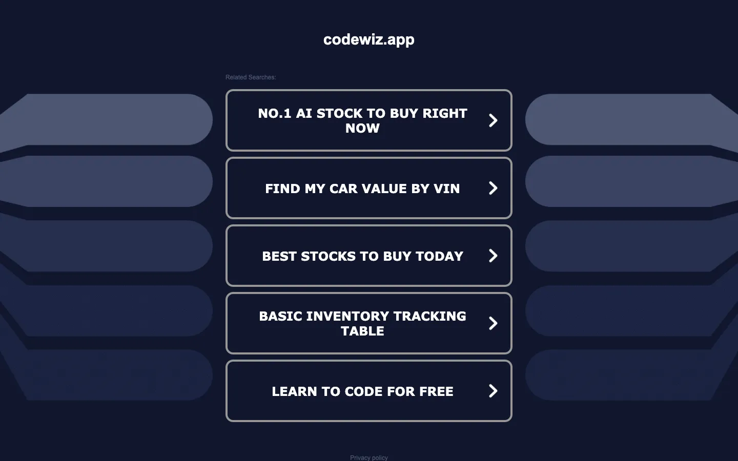 Screenshot of the CodeWiz | AI Coding Companion homepage