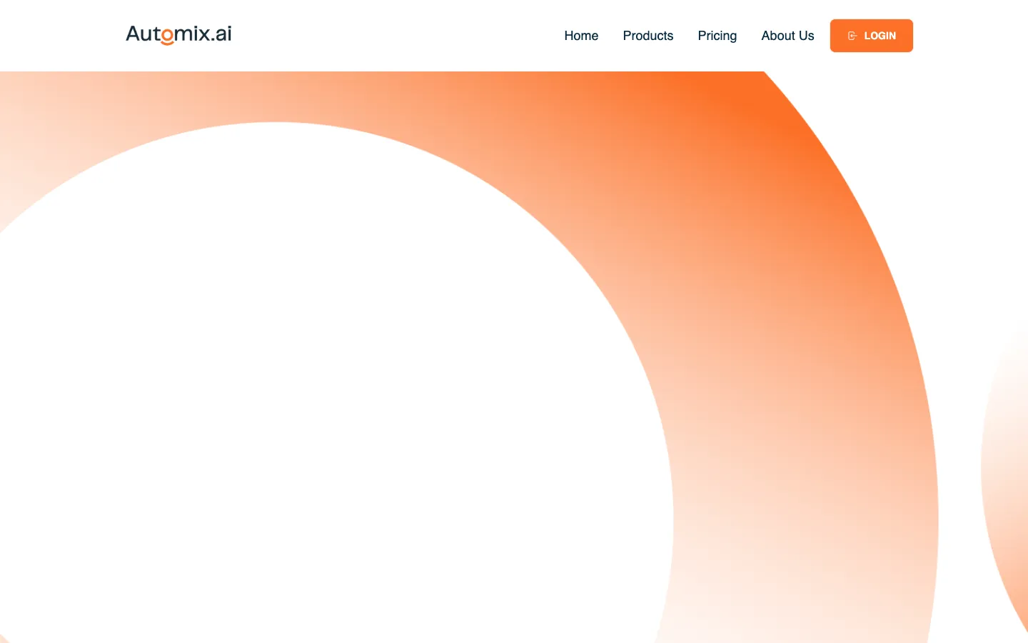 Screenshot of the automix.ai homepage