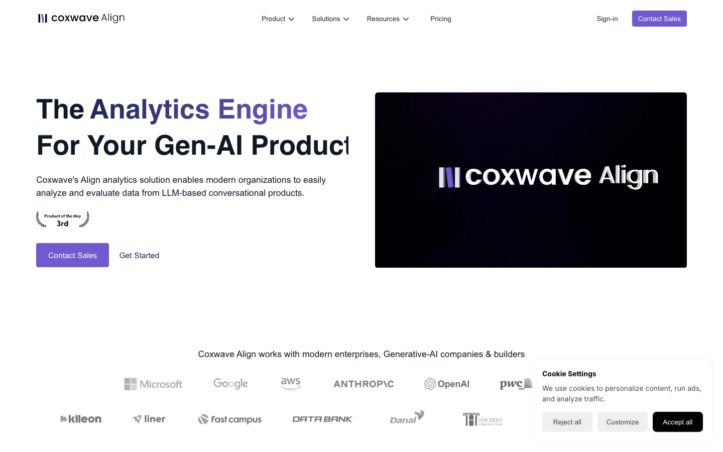 Screenshot of the impaction.ai homepage