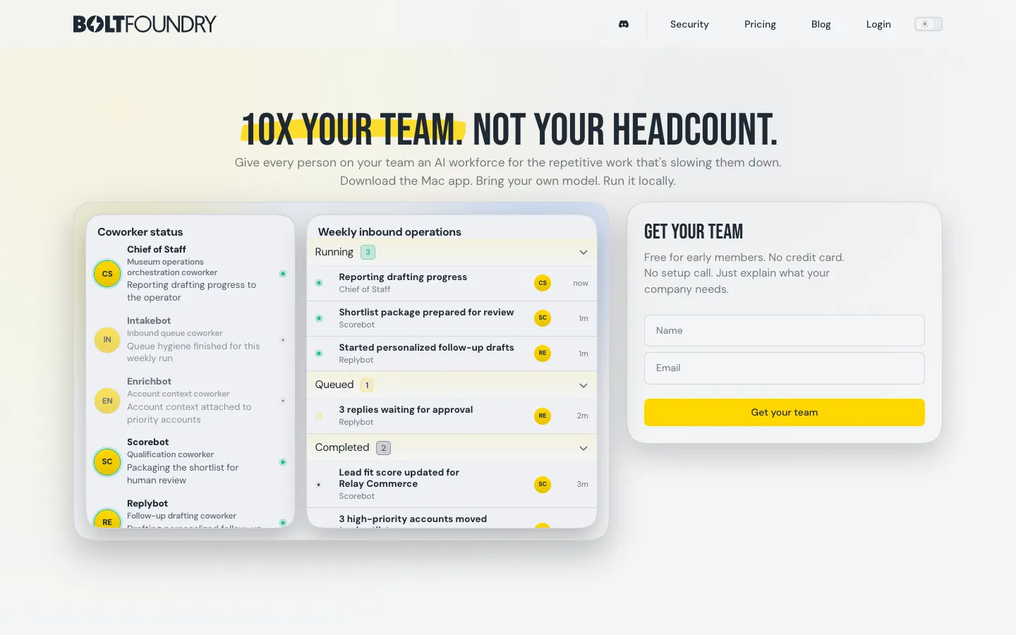Screenshot of the Bolt Foundry homepage
