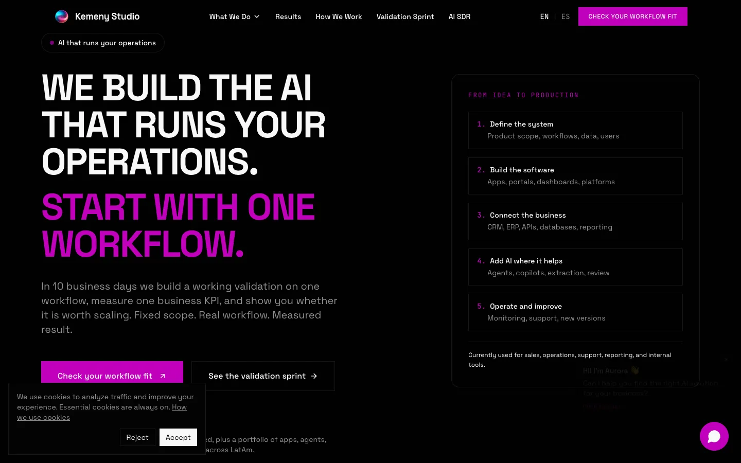 Screenshot of the Constitución.ai homepage