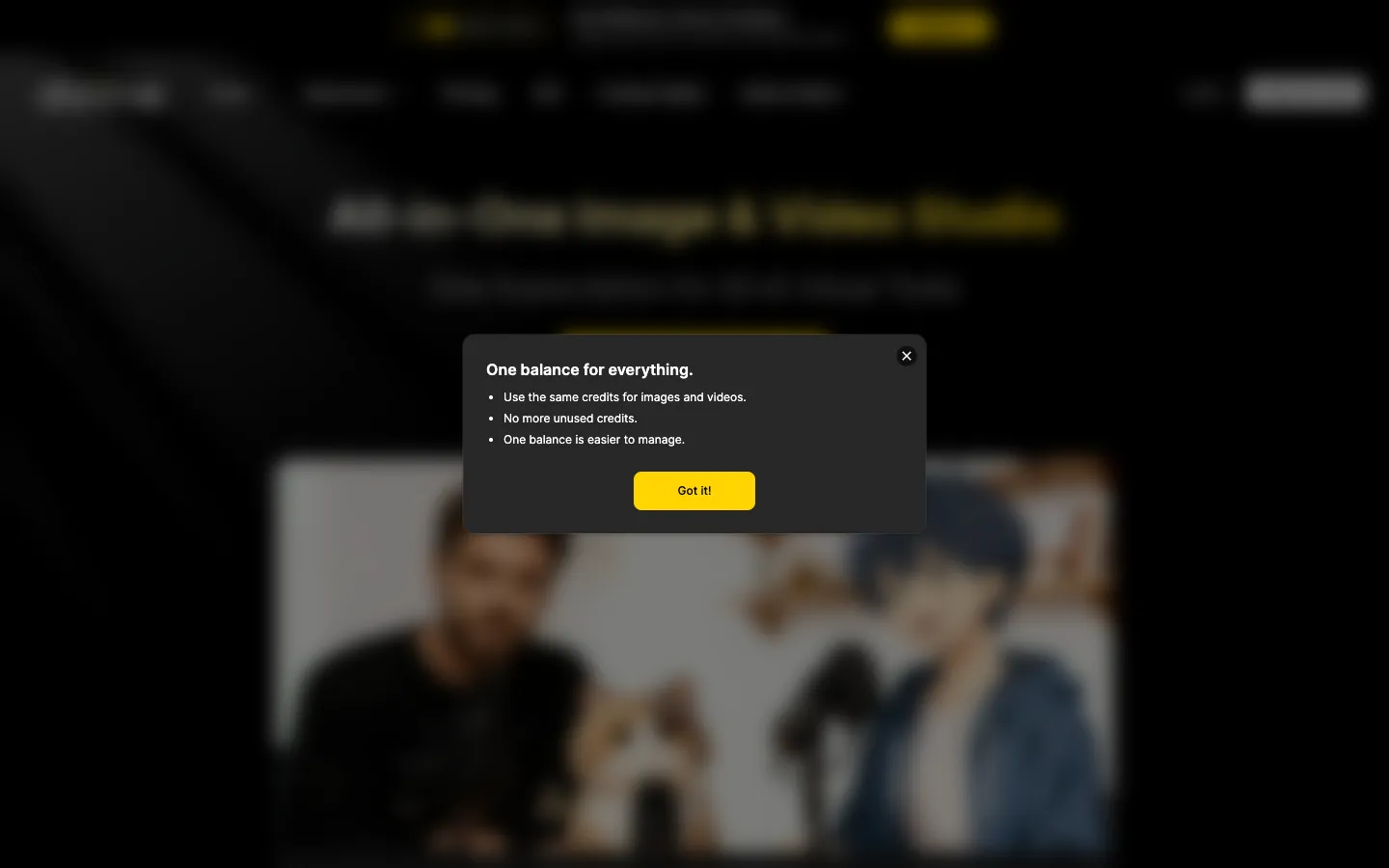 Screenshot of the Stylar homepage