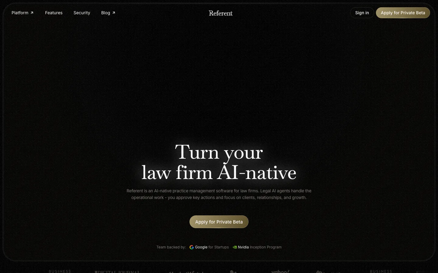 Screenshot of the Magic Docs homepage