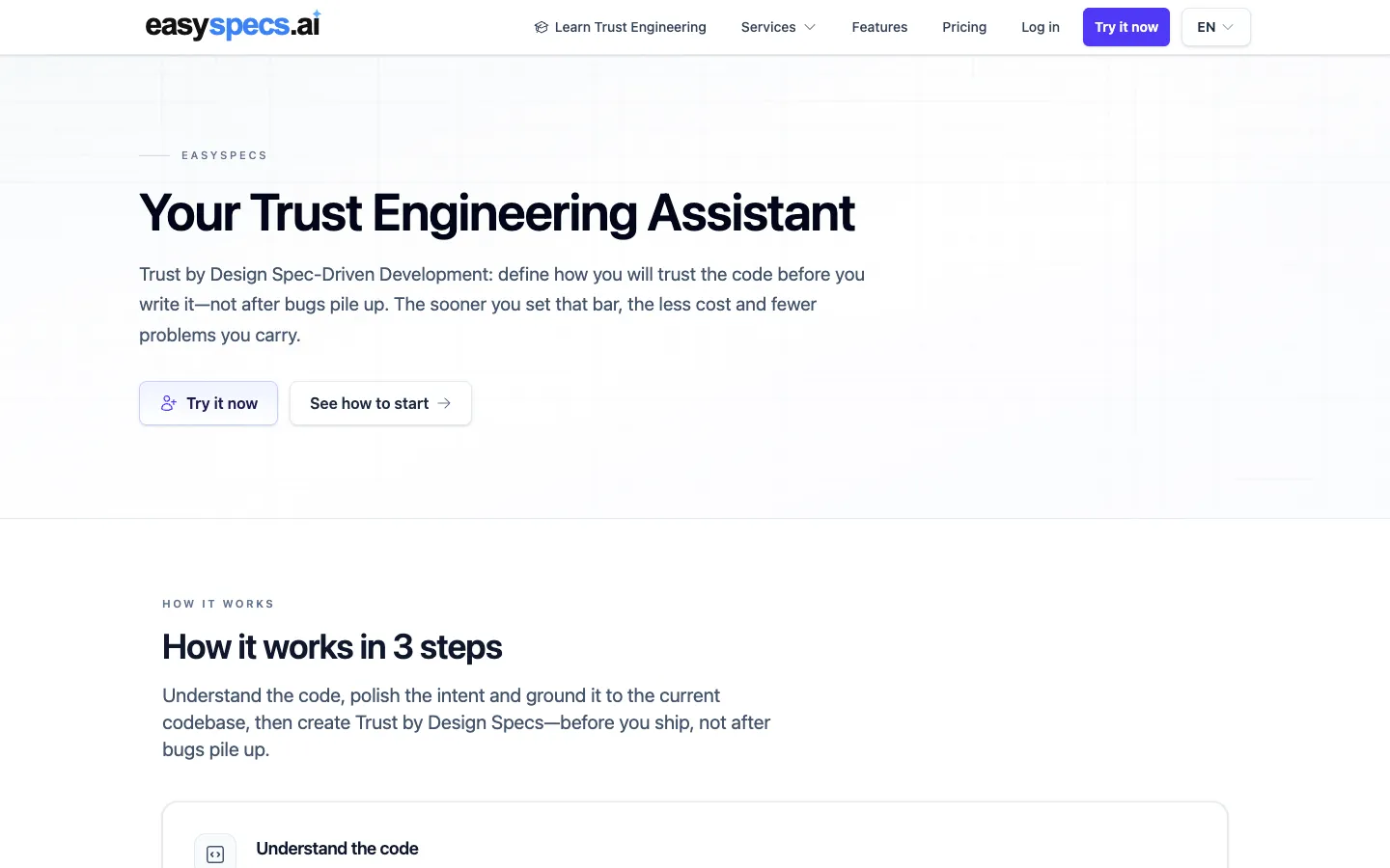 Screenshot of the Gluecharm homepage