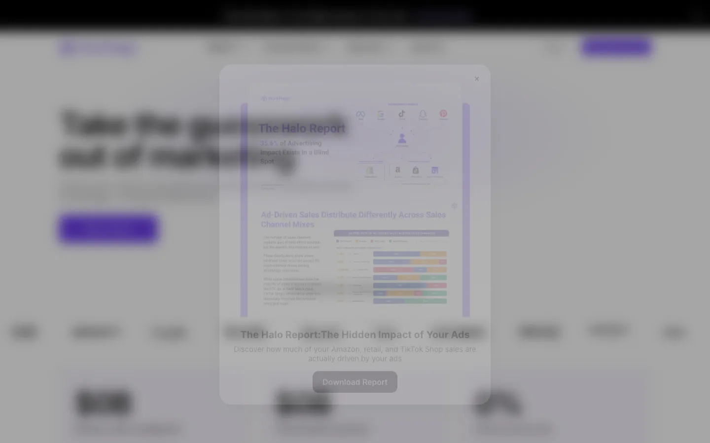 Screenshot of the WorkMagic homepage