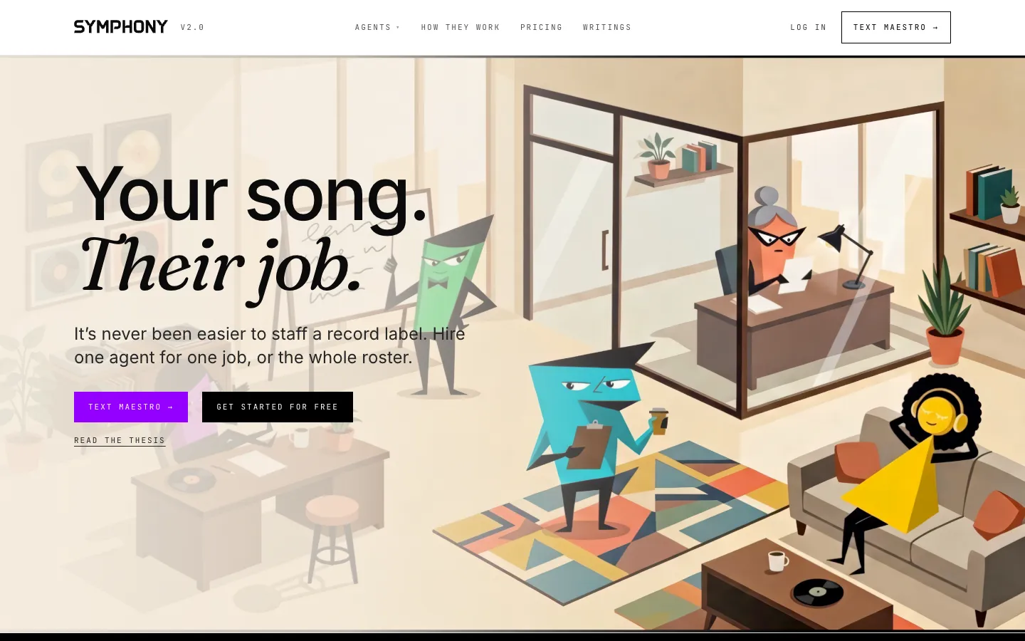 Screenshot of the SymphonyOS homepage