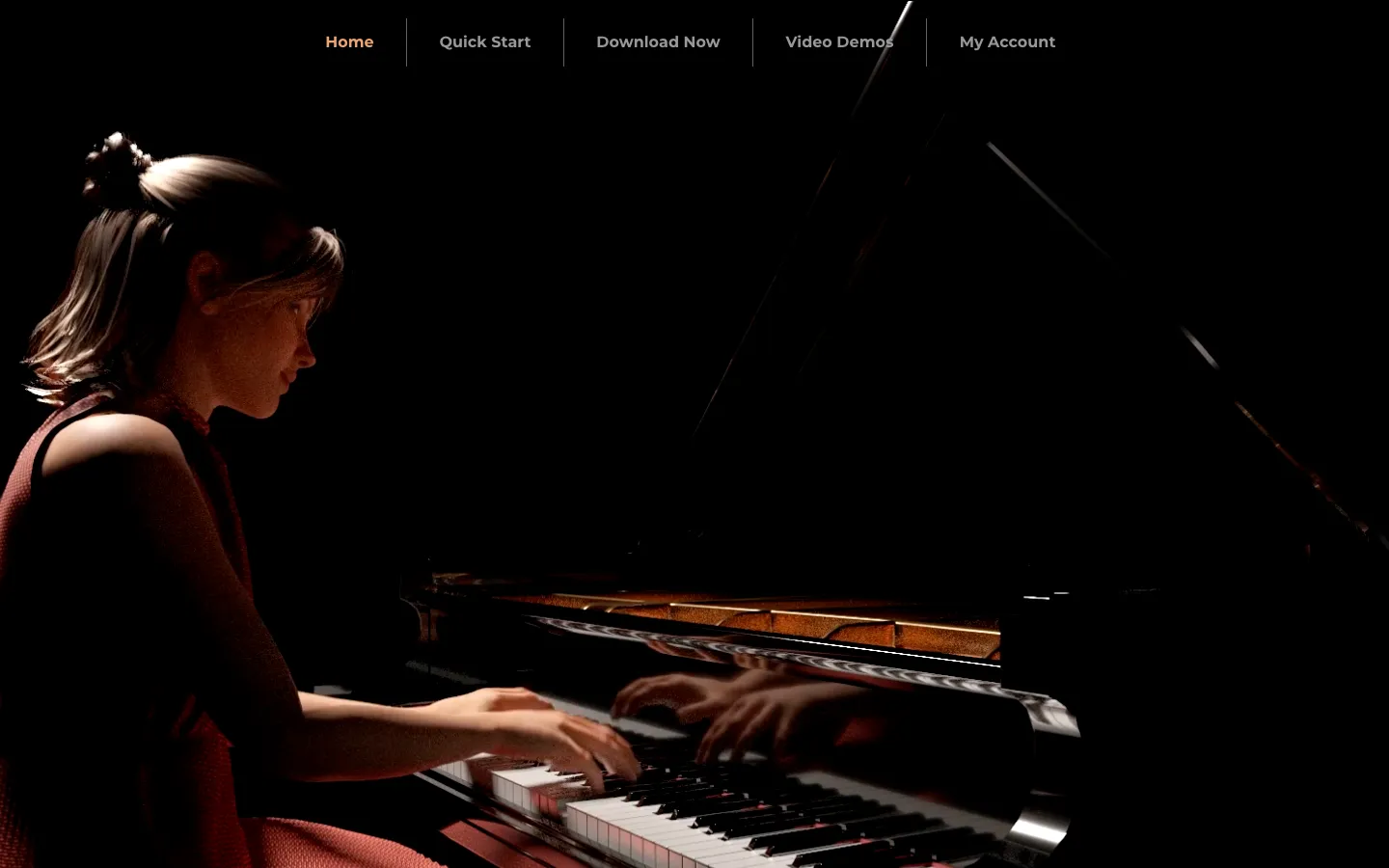 Screenshot of the Concert Creator homepage