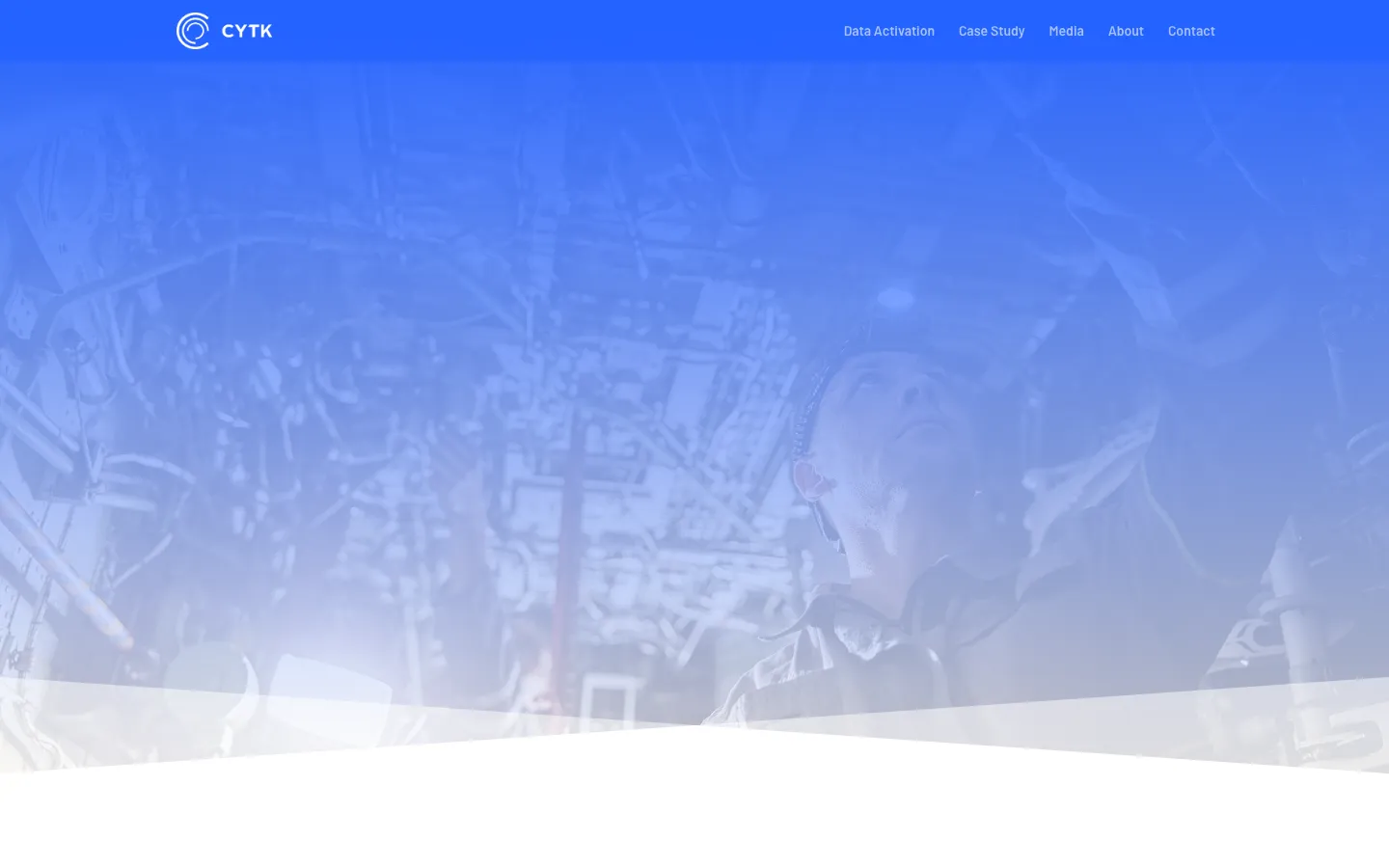 Screenshot of the CYTK homepage