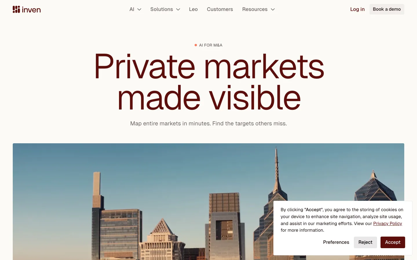Screenshot of the Inven homepage