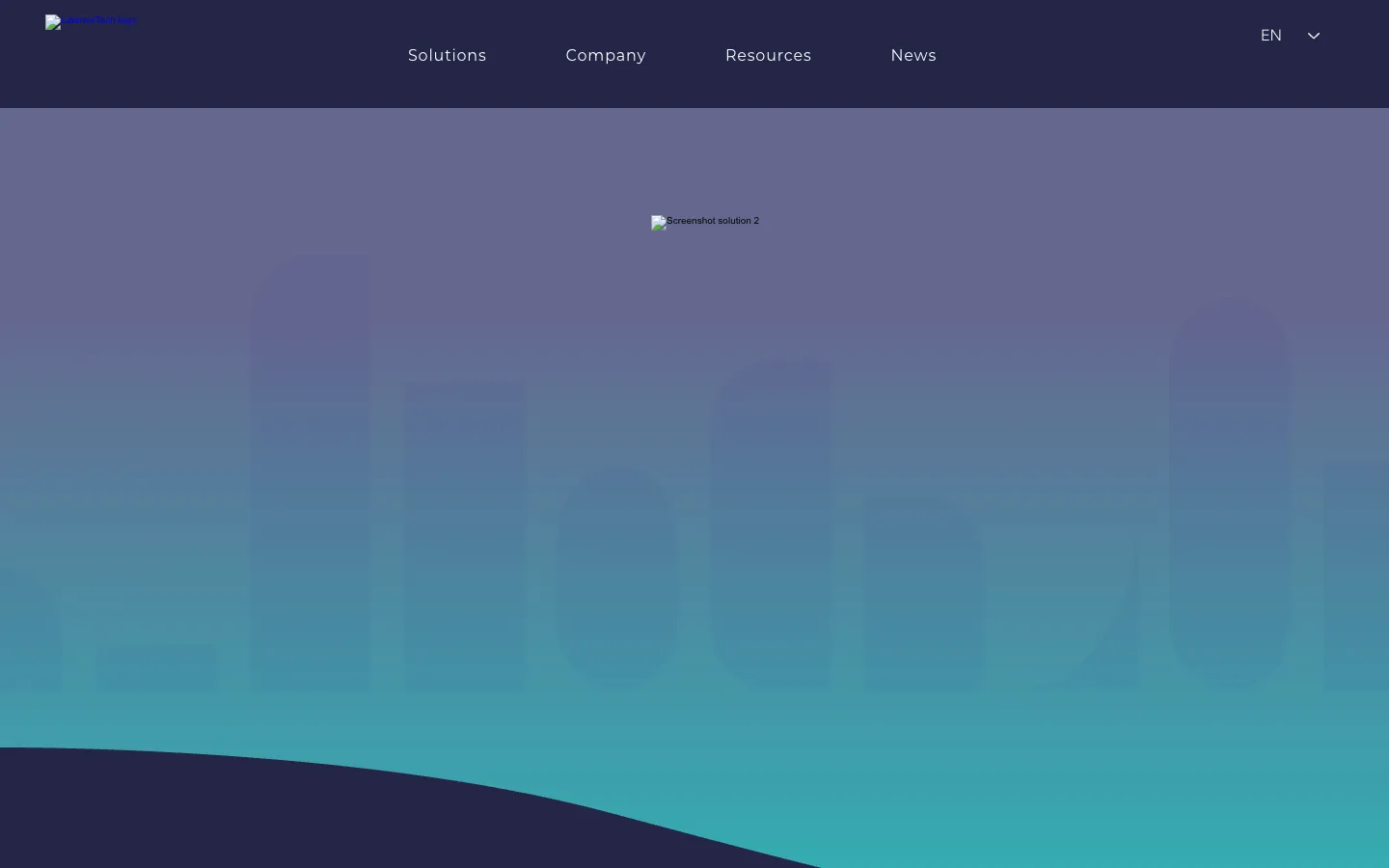 Screenshot of the LatenceTech homepage