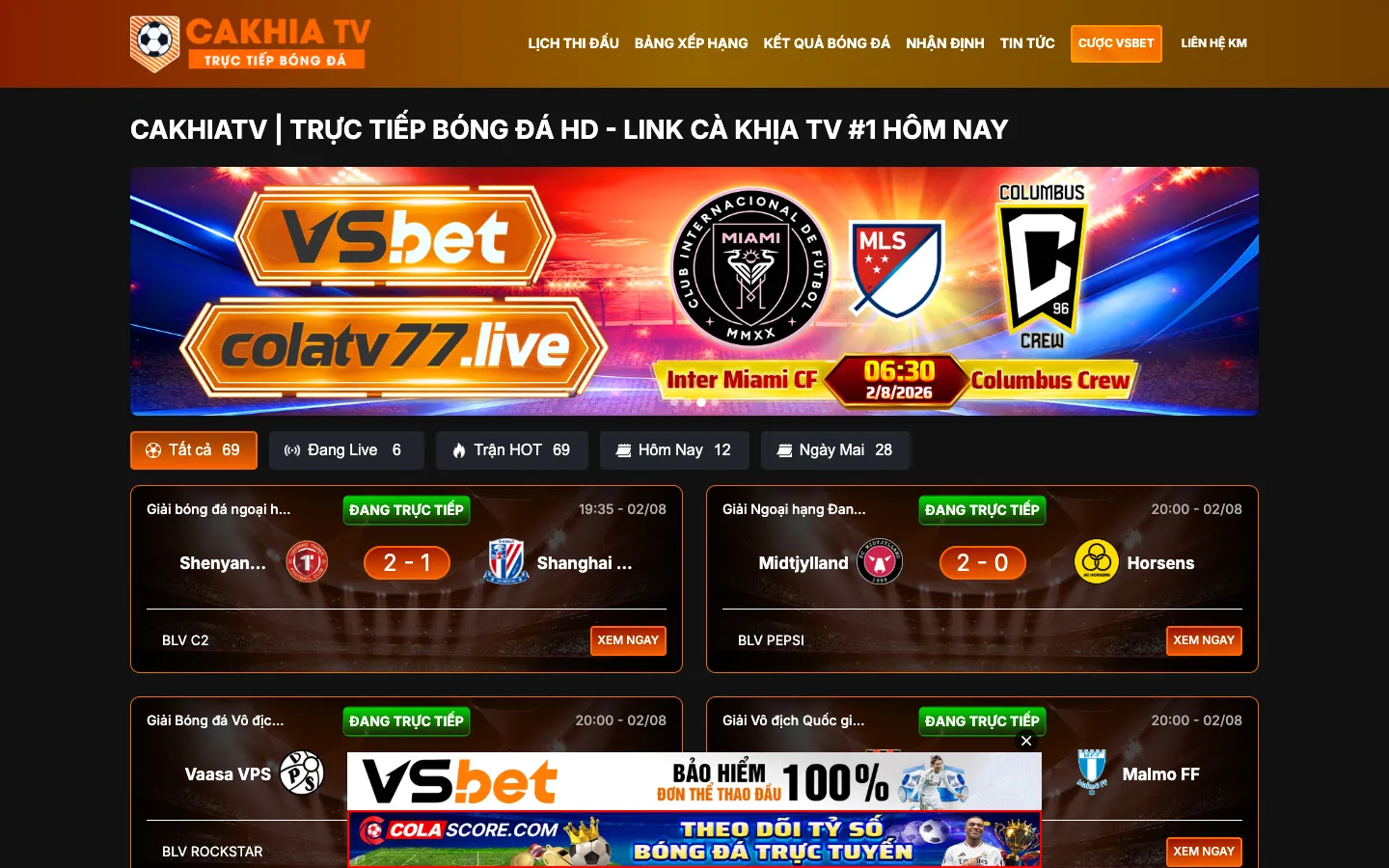 Screenshot of the Astronuts homepage